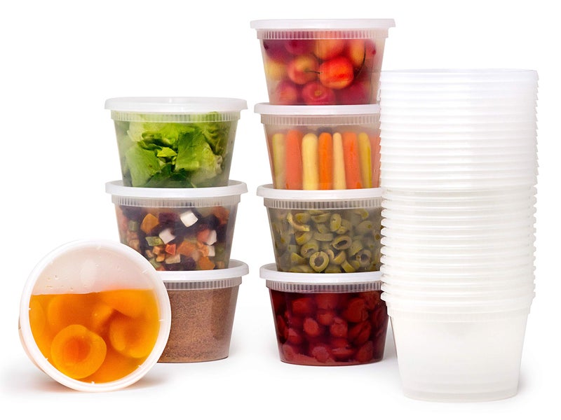 BluShine [36 Sets] 16 oz. Plastic Deli Food Storage Containers with Airtight Leak Proof Lids - Reusable -Microwave, Fridge, and Freezer Safe - Image 1